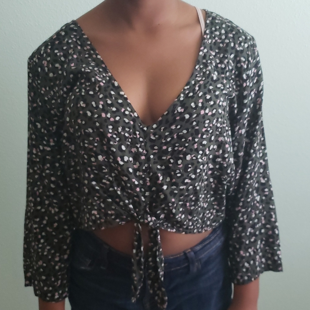 Floral crop top